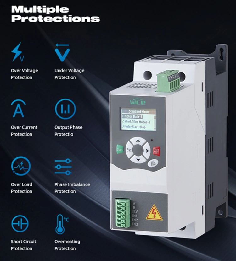 3 phase 380V Built in Bypass Soft Starter 100HP 150A