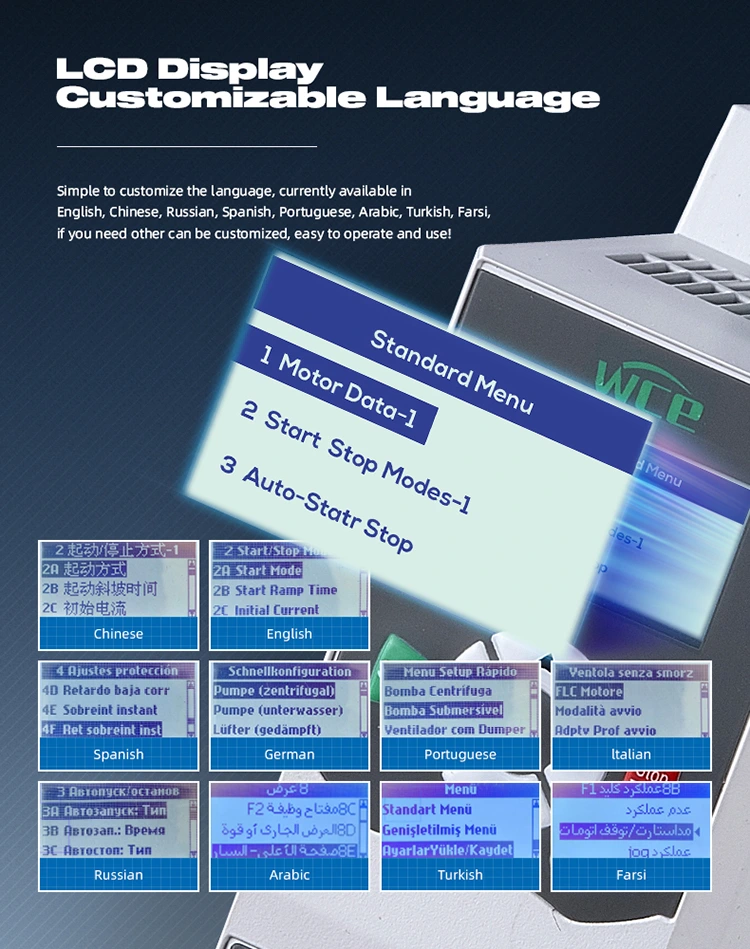 3 phase 380V Built in Bypass Soft Starter 100HP 150A